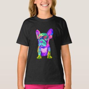 Cute Hund aveln, Färgad Bulldog Fransk Gift T Shirt