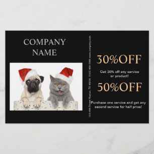 Cute hund, barnvakt, husdjursgroomer flygblad