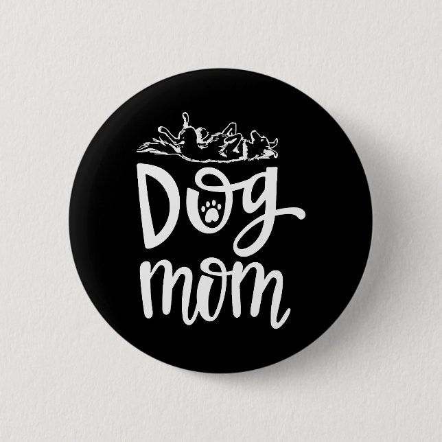 Cute hund bästa hund knapp (Framsida)