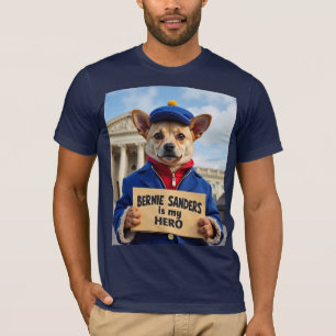 Cute Hund Bernie Sanders är min Hero Sweatshirt T Shirt