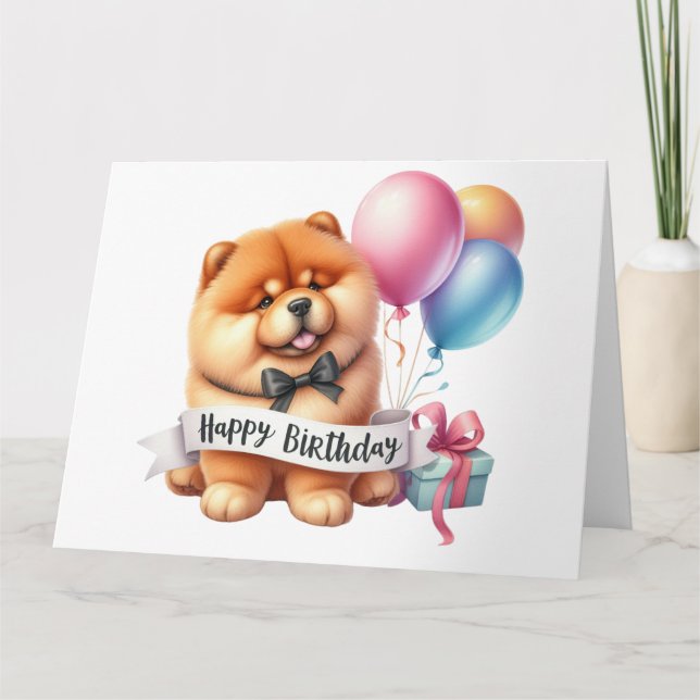 Cute Hund Birday Card Kort (Framsida)