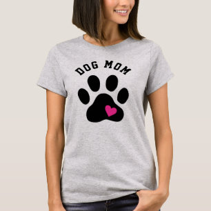Cute Hund Black Tass med hjärta T Shirt