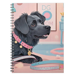 Cute hund Blue bling hund mamma Anteckningsbok