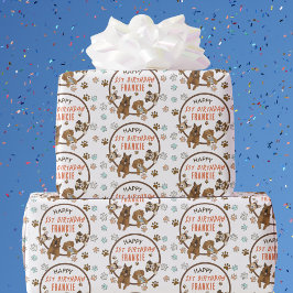 Cute Hund Boys Birthday Presentpapper