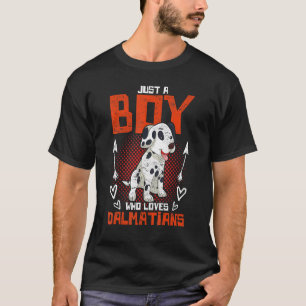 Cute Hund Boys Dalmatian Owner Pet Animal Dalmatia T Shirt