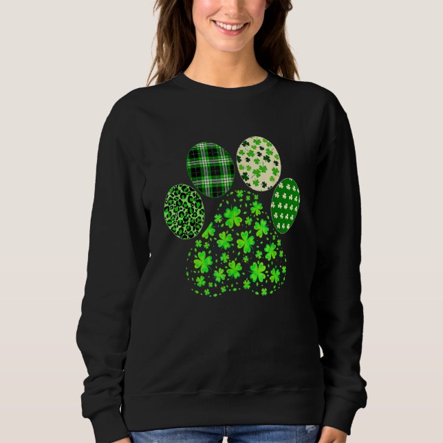 Cute Hund C St patrick's day Lucky Shamrock T S Shirt (Framsida)
