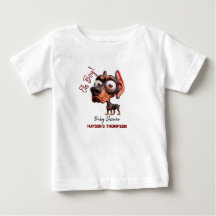 Cute Hund Caricatures Baby Shower for Boy
