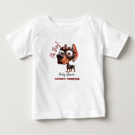 Cute Hund Caricatures Baby Shower for Boy T Shirt