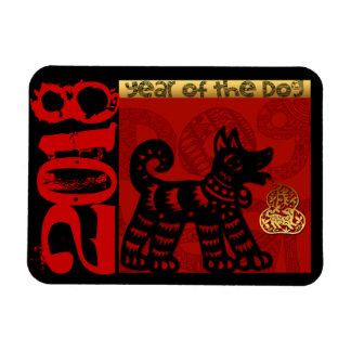 Cute Hund Chinese anpassningsbar Year Zodiac Birth Magnet