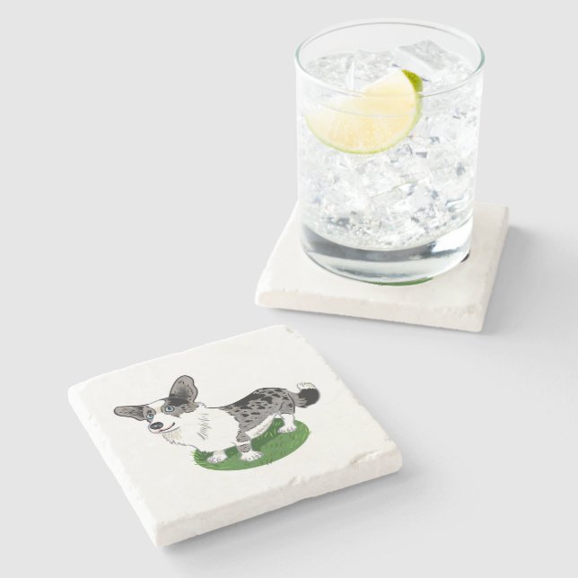 Cute hund, Corgi Cardigan. Stenunderlägg (Sidan)