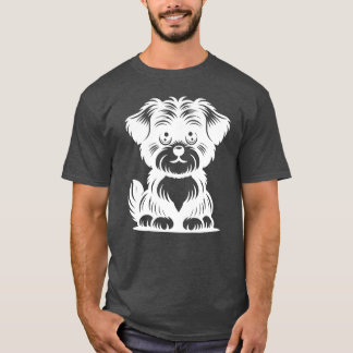 Cute Hund Cute Hund-vän T Shirt
