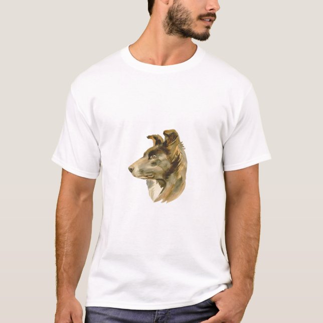 Cute Hund design Tshirt T Shirt (Framsida)