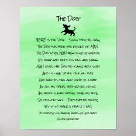 Cute Hund Dikt Poster