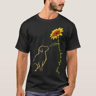 Cute Hund du är min solshine Golden Retriever T Shirt