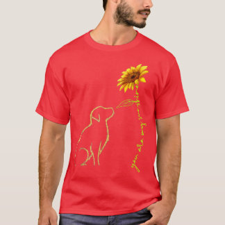 Cute Hund du är mina solskiner, gyllene regissörer T Shirt