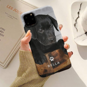 Cute Hund eller Cat Photo med Paw Print och Namn