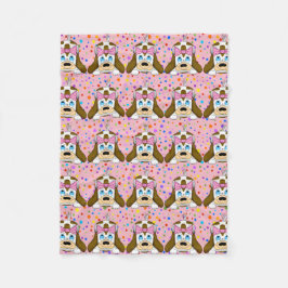 Cute Hund Fleece Blanket