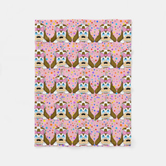 Cute Hund Fleece Blanket