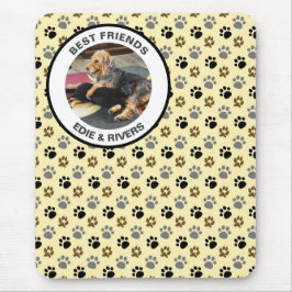 Cute Hund Foot Prages Mousepad Musmatta