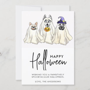 Cute Hund FUNNY Animals Pets Happy halloween Julkort