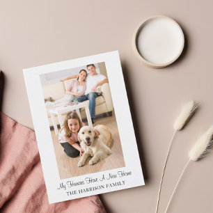 Cute Hund Funny Ny adress Flytta Meddelande Vykort