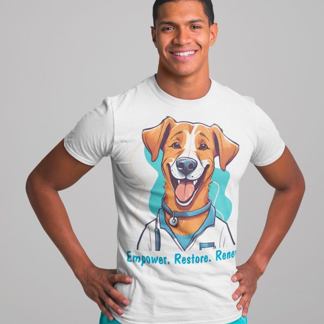 Cute Hund Gifts for PhysiTherapists Läkare T Shirt (Cute Dog Gifts for Physical Therapists Doctors)