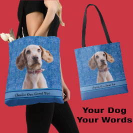 Cute Hund Grandma Puppy Älskare Photo Gift Tygkasse
