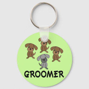 Cute Hund Groomer Occupation Gift Nyckelring