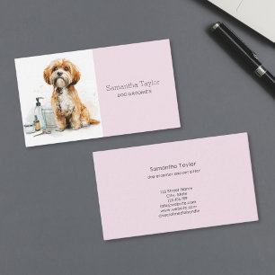 Cute Hund Groomer Salon Spa Visitkort