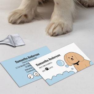 Cute Hund Grooming-Affärskort Visitkort