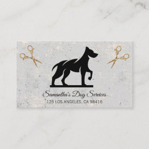 Cute Hund Grooming Elegant Sheets, Affärskort Visitkort