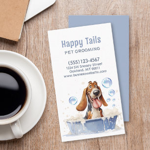 Cute Hund Grooming Pet Service Visitkort