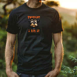 Cute hund halloween-orange ironisk t shirt