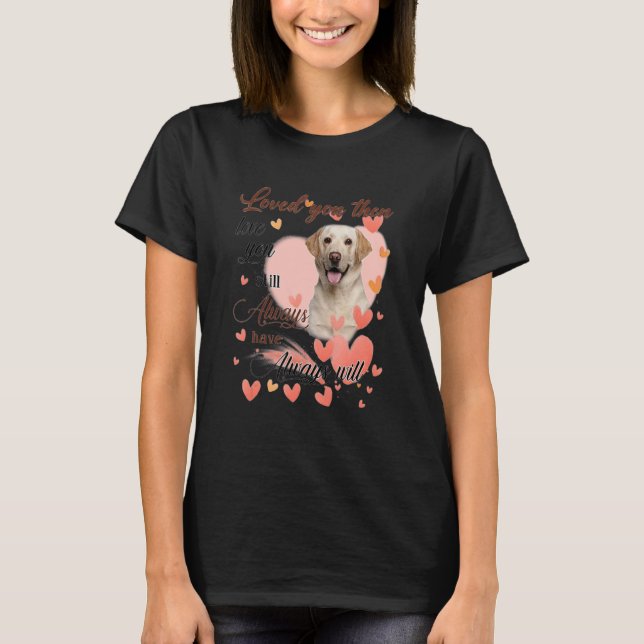 Cute Hund Hearts Lycklig Mors dag Kärlek Hund T Shirt (Framsida)
