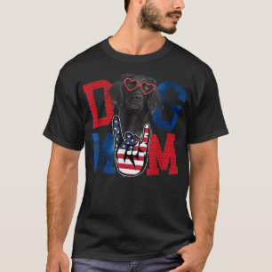 Cute Hund Hearts Lycklig Mors dag USA T Shirt