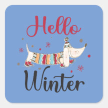 Cute Hund Hej Winter
