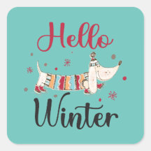 Cute Hund Hej Winter