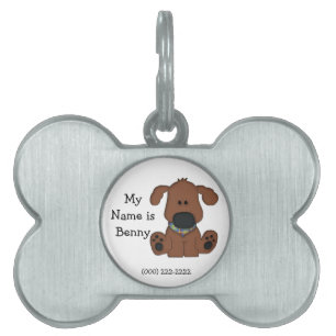 Cute Hund I.D.-Märkre/Personalize Namnbricka Husdjur