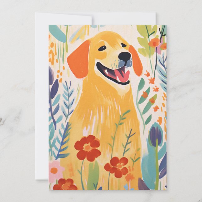 Cute Hund i en Garden (Framsida)