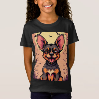 Cute Hund i Halloween-scen med pumpor T Shirt