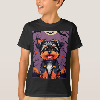 Cute Hund i Halloween-scen med pumpor T Shirt
