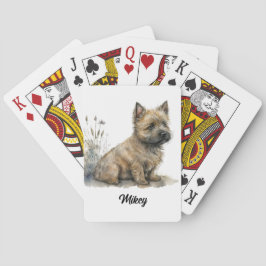 Cute Hund Illustration - Cairn Terrier Casinokort