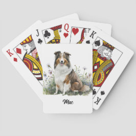 Cute Hund Illustration - Collie Casinokort