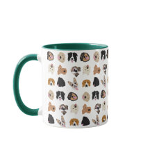 Cute Hund Illustration Mönster