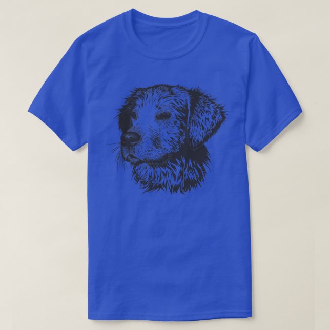 Cute Hund illustration T Shirt (Design framsida)