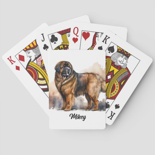 Cute Hund Illustration - Tibetan Mastiff Casinokort (Baksidan)