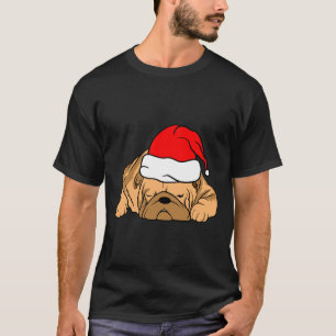 Cute Hund Jul Sleeping Weseping Jultomten Ha T Shirt