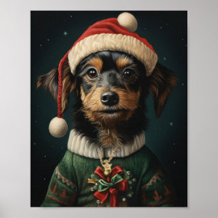 Cute Hund Julkonst: Valp av god kvalitet Poster
