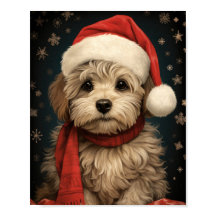 Cute Hund Julkonst: Valp av god kvalitet