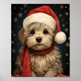 Cute Hund Julkonst: Valp av god kvalitet Poster